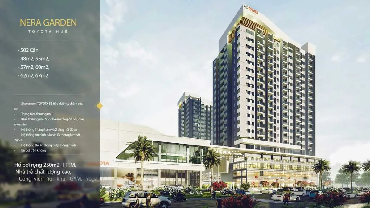Nera Garden 2 Tổng thể Dự án Căn hộ Chung cư Nera Garden Huế