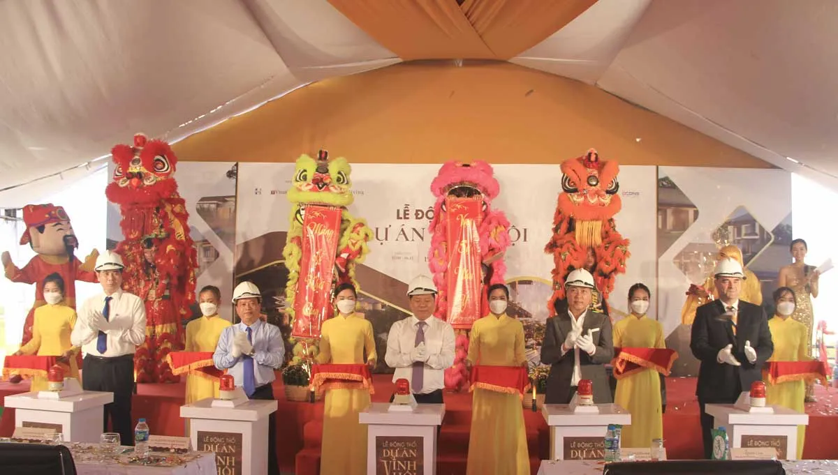 Vĩnh Hội Bay 3 Lễ Động Thổ Khu du lịch khách sạn nghỉ dưỡng Vĩnh Hội Bay