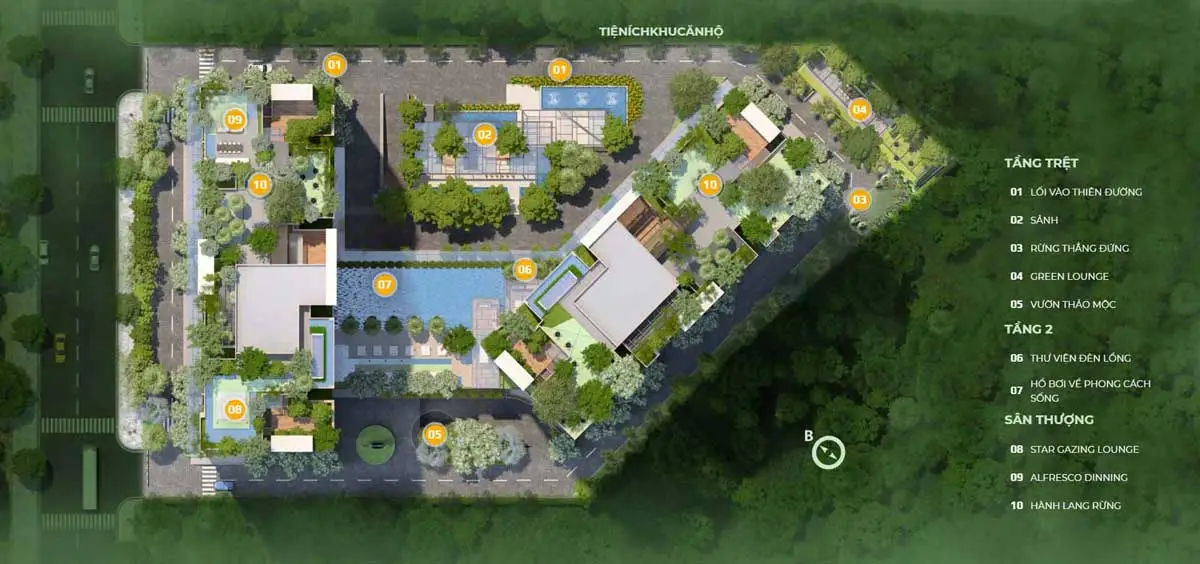 Shizen Home 5 Mặt bằng Tiện ích nội khu Dự án Căn hộ Shizen Home Quận 7