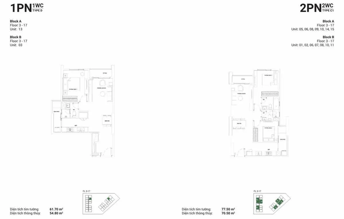 Shizen Home 9 Thiết kế Căn hộ 1PN và 2PN Shizen Home Quận 7