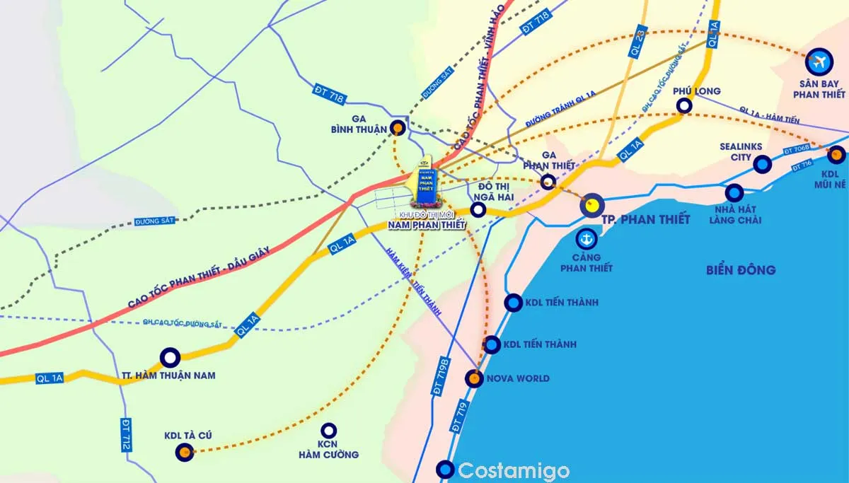 Costamigo Phan Thiết 2 Vị trí Dự án Costamigo Phan Thiết