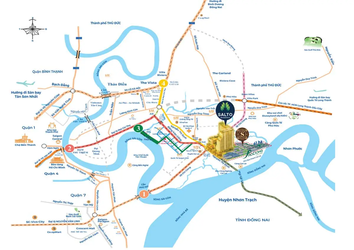 Salto Residence 3 Vị trí Dự án Căn hộ Salto Residence