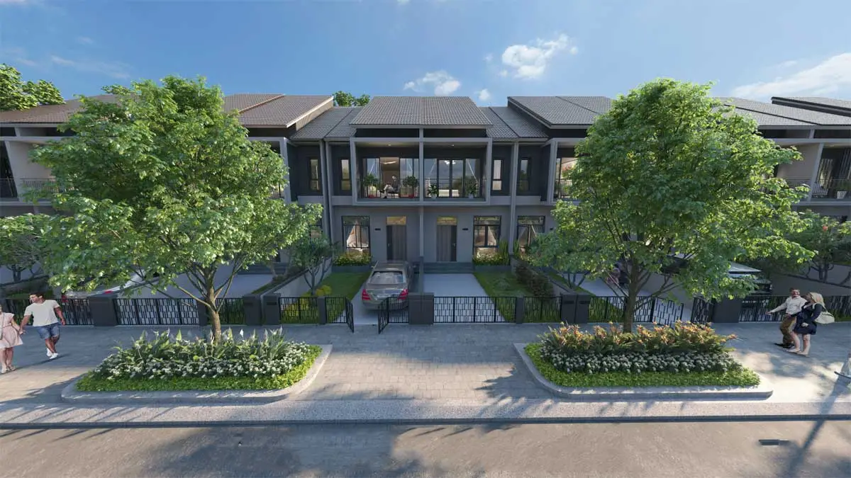 GEM SKY WORLD LONG THÀNH 13 Phối cảnh Khu Nhà phố liên kế tại dự án Gem Sky World