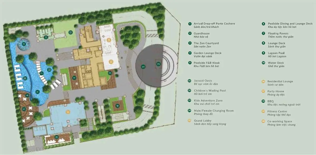 Zenity 5 Tiện ích nội khu độc quyền Dự án Căn hộ Zenity Capitaland Võ Văn Kiệt Quận 1