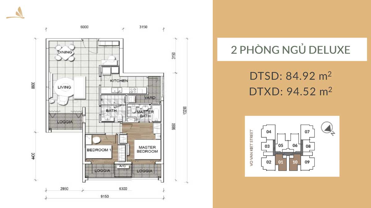 Thiet ke can 2PN Deluxe Zenity Capitaland - Zenity