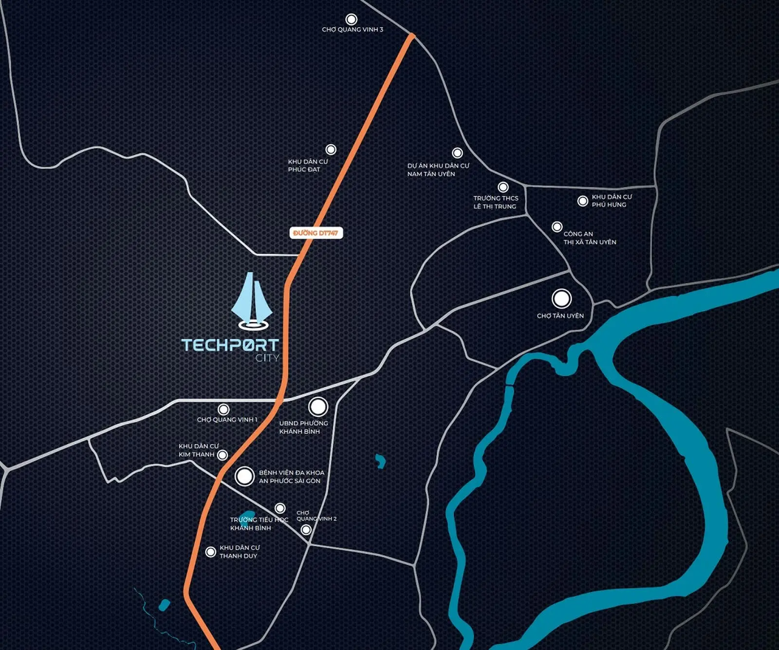 Techport City 2 Vị trí Dự án Căn hộ Techport City Bình Dương