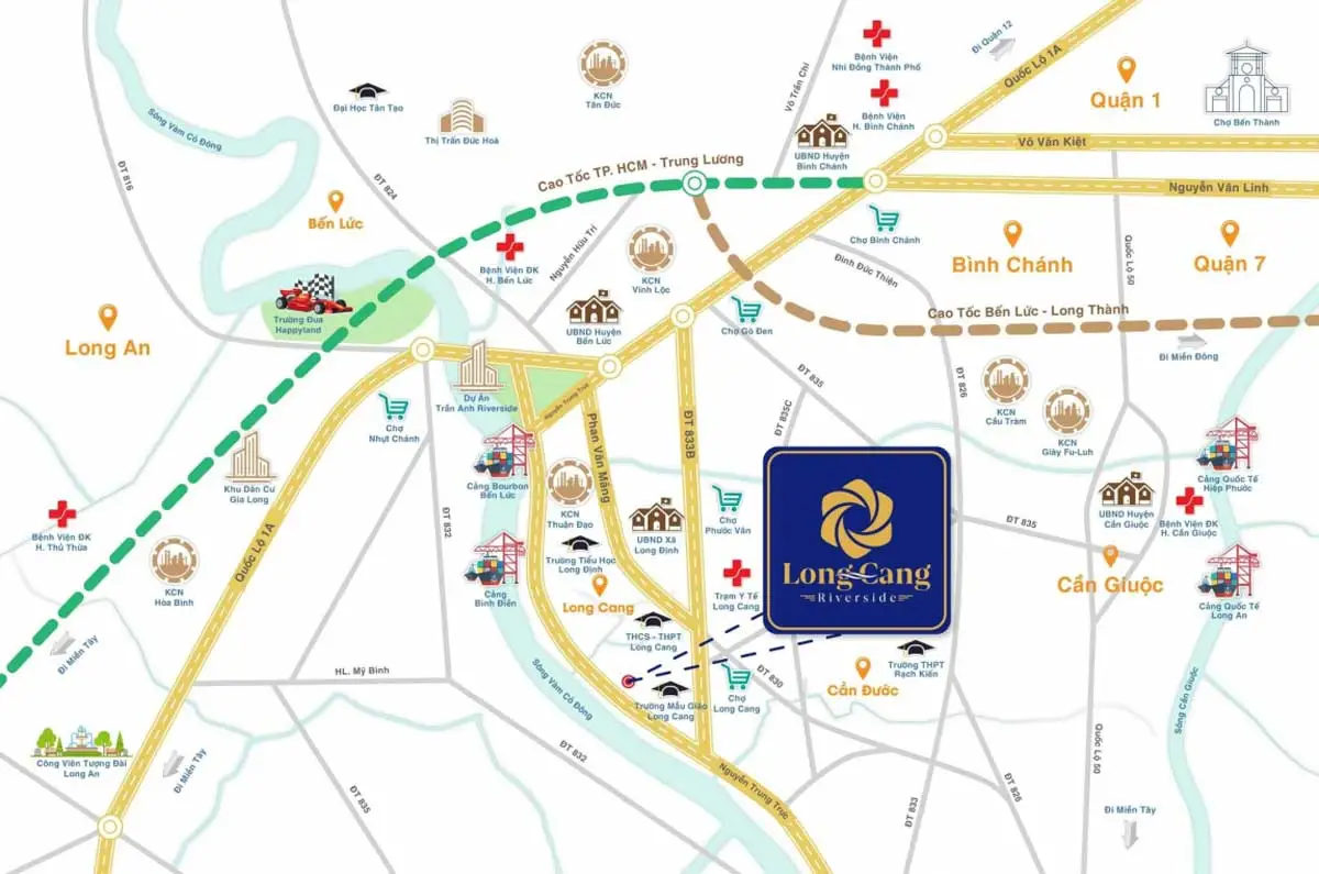 Long Cang Residence 2 Vị trí Dự án Long Cang Residence