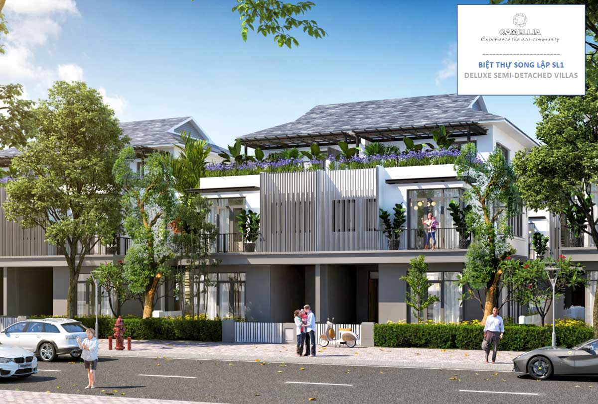 Can biet thu song lap Semi Detached Villas Eco Garden Hue - DỰ ÁN ECO GARDEN HUẾ