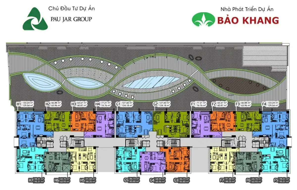 COSMO CITY II QUẬN 7 9 Mặt bằng tầng Dự án Căn hộ Chung cư Cosmo City II Nguyễn Thị Thập Quận 7