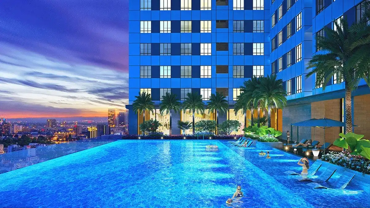 PARK LEGEND HOÀNG VĂN THỤ 17 Hồ bơi tràn bờ tầng 7 Dự án Park Legend Tân Bình