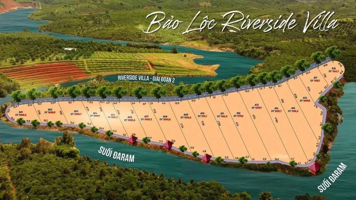 Bảo Lộc Riverside Villa 4 Mặt bằng Dự án Bảo Lộc Riverside Villa