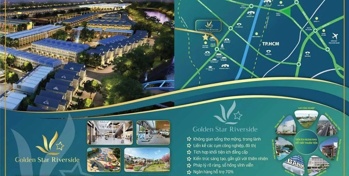 GOLDEN STAR RIVERSIDE 4 Tiện ích Dự án Golden Star Riverside Đức Hòa Long An