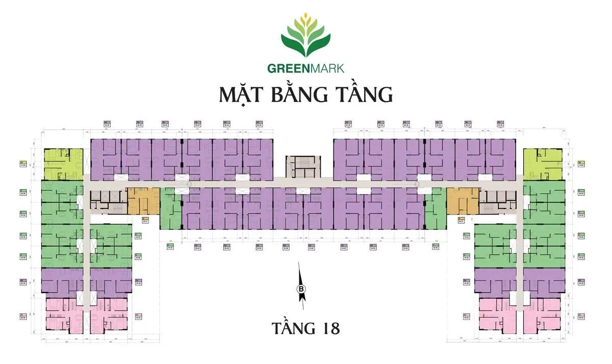 GREEN MARK QUẬN 12 7 mat-bang-tang-18-can-ho-green-mark