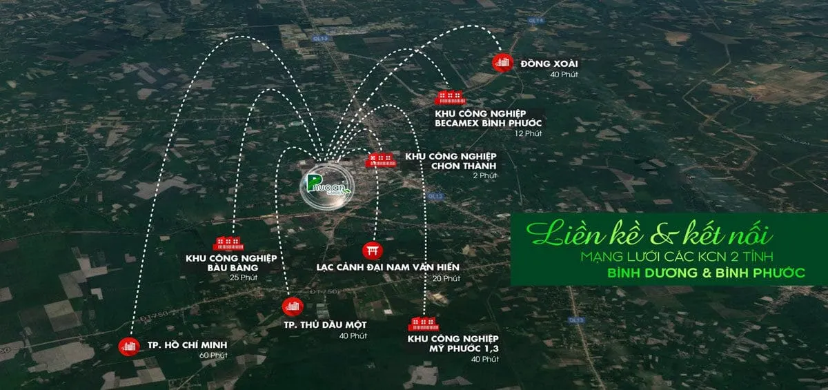 PHÚC AN GARDEN BÌNH DƯƠNG 9 Tiện ích kết nối khu vực của Dự án Phúc An Garden Bình Dương