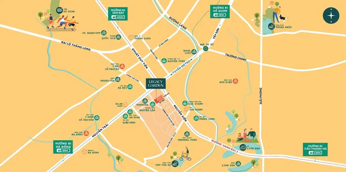 Legacy Garden 3 Vị trí Dự án Legacy Garden Thanh Xuân Hà Nội