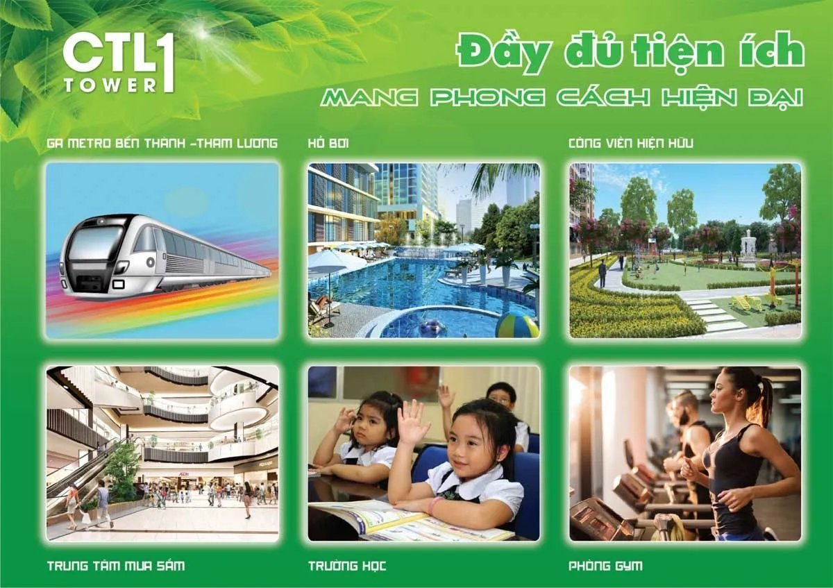 CTL TOWER THAM LƯƠNG QUẬN 12 3 Tiện ích Dự án Căn hộ CTL Tower Tham Lương