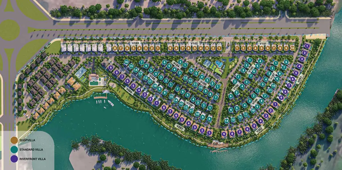 Izumi Riverside 10 Mặt bằng Phân khu Izumi Riverside