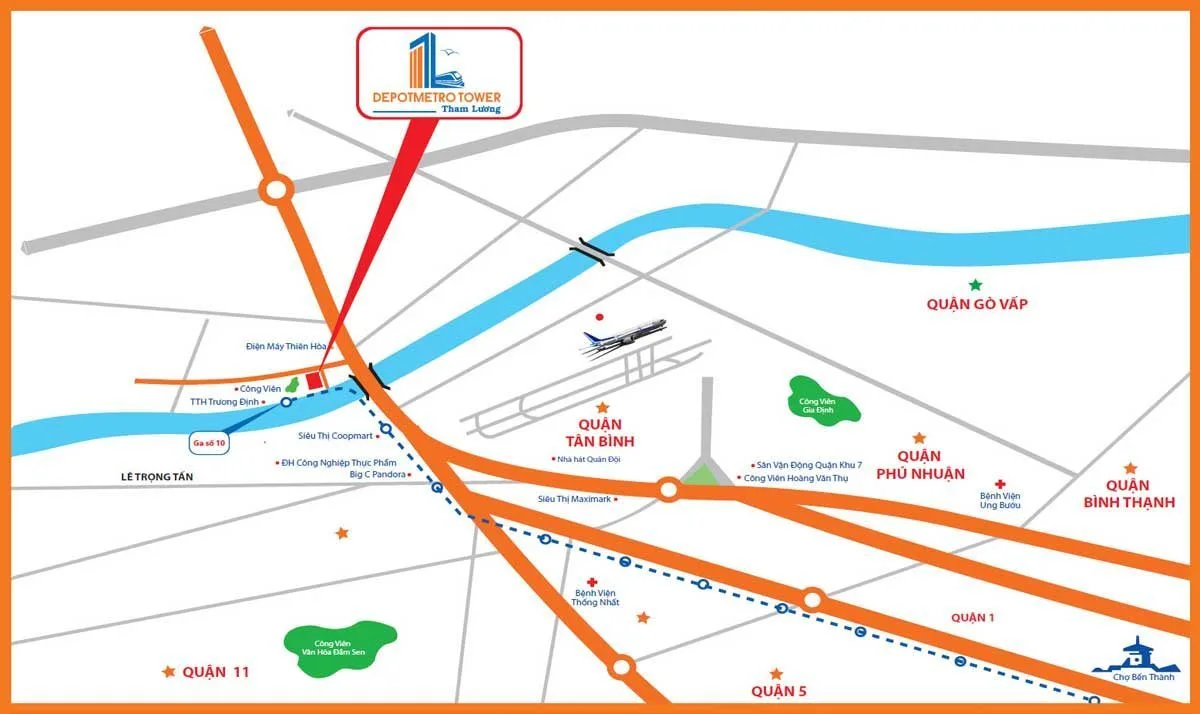 DEPOT METRO THAM LƯƠNG 3 Vị trí Dự án Căn hộ Depot Metro Tower Tham Lương