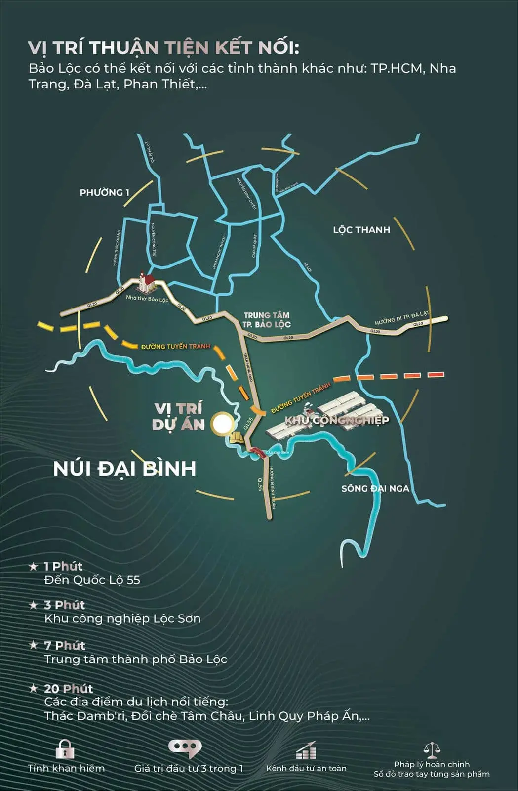 Fog Garden 3 Vị trí Dự án đất nền Fog Garden Bảo Lộc Lâm Đồng