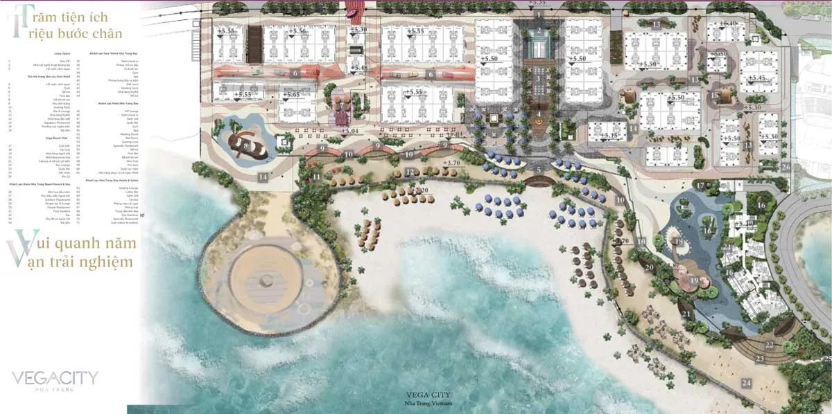 Vega City Nha Trang 17 Trăm tiện ích - 1 bước chân tại Vega City Nha Trang