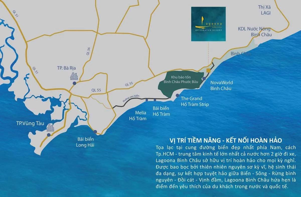 Vị trí Dự án Biệt thự biển Lagoona Bình Châu Bà Rịa Vũng Tàu Vị trí Dự án Biệt thự biển Lagoona Bình Châu Bà Rịa Vũng Tàu