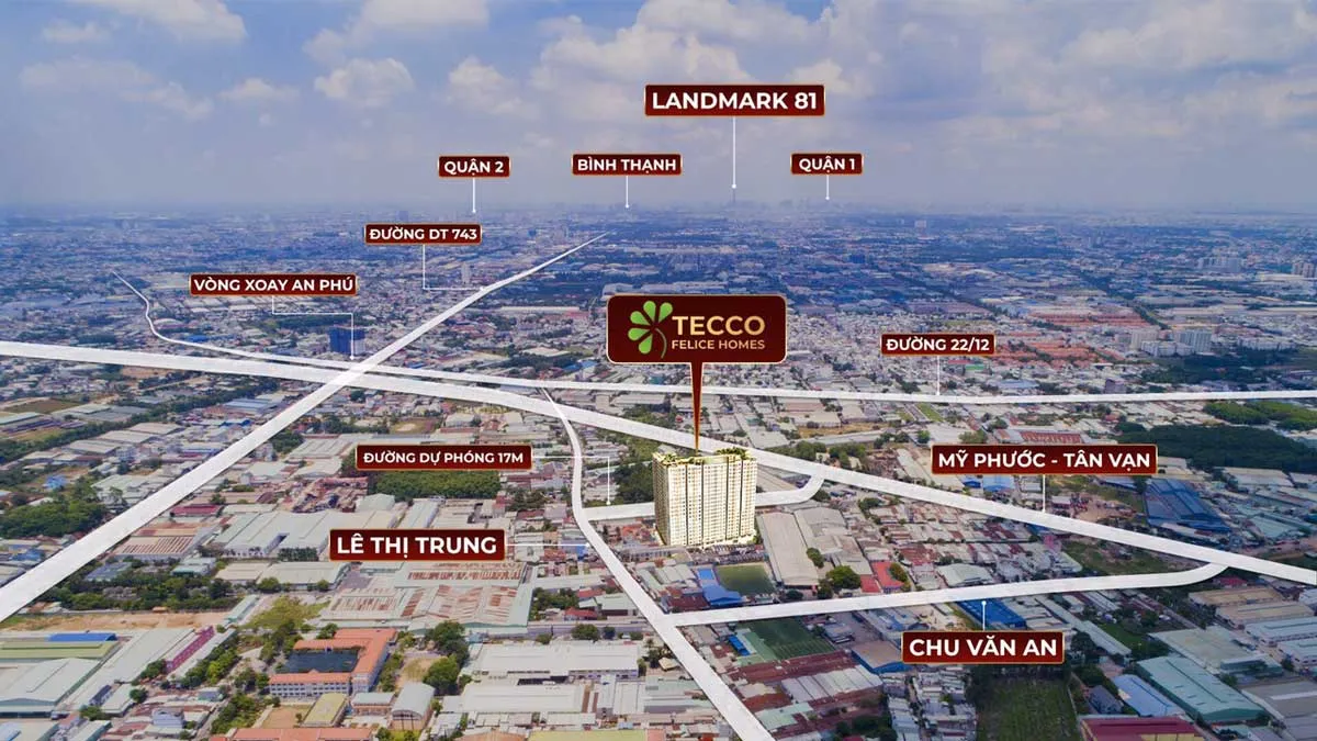 Tecco Felice Homes 6 Tiện ích sung quanh Dự án Tecco Felice Homes