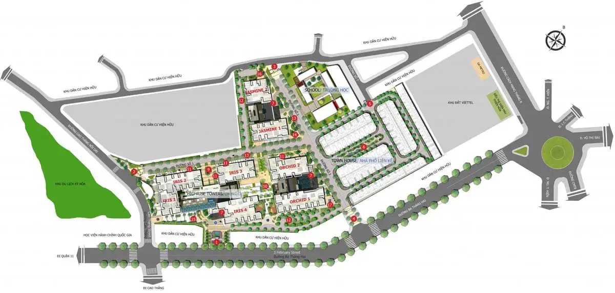 Hà Đô Centrosa Garden 4 Mặt bằng Tổng thể Dự án Hà Đô Centrosa Garden Quận 10