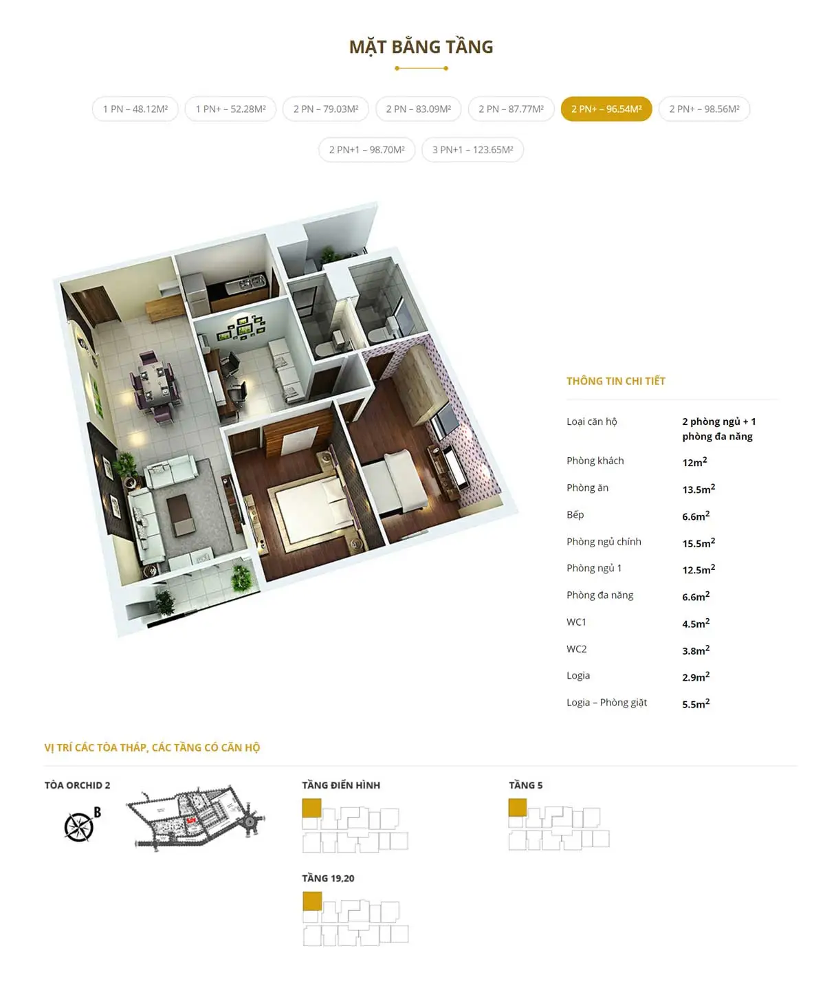 Hà Đô Centrosa Garden Can ho 2 PN – 96.54M² Ha Do Centrosa Garden Quan 10 - Hà Đô Centrosa Garden