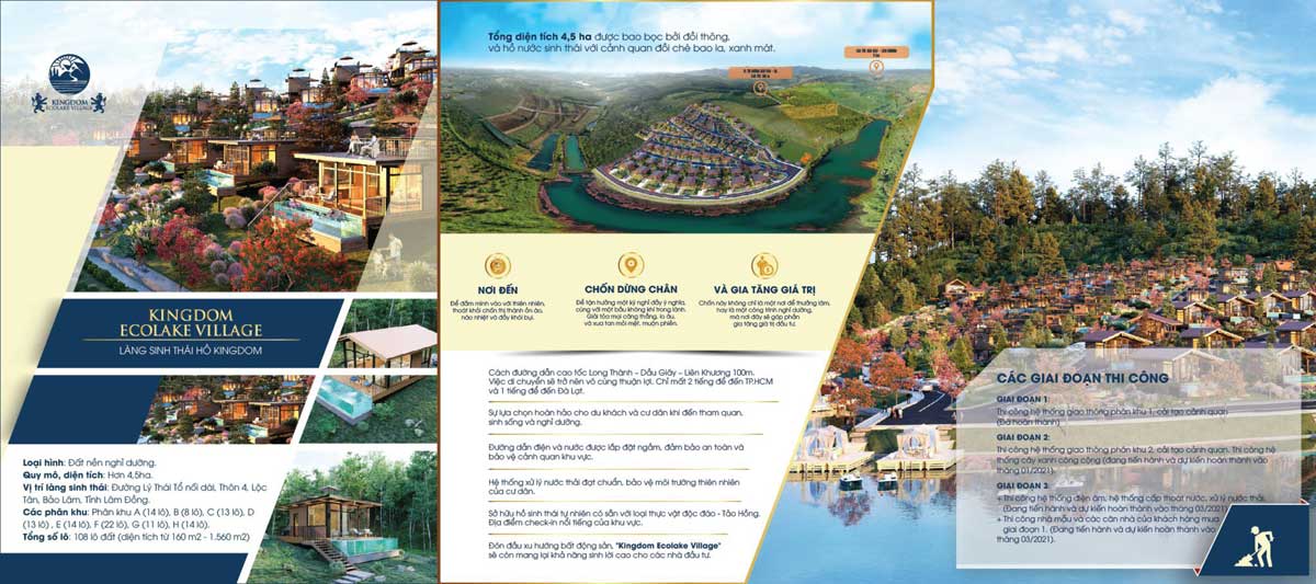 Tổng thể Làng Sinh Thái Kingdom Ecolake Village Bảo Lộc