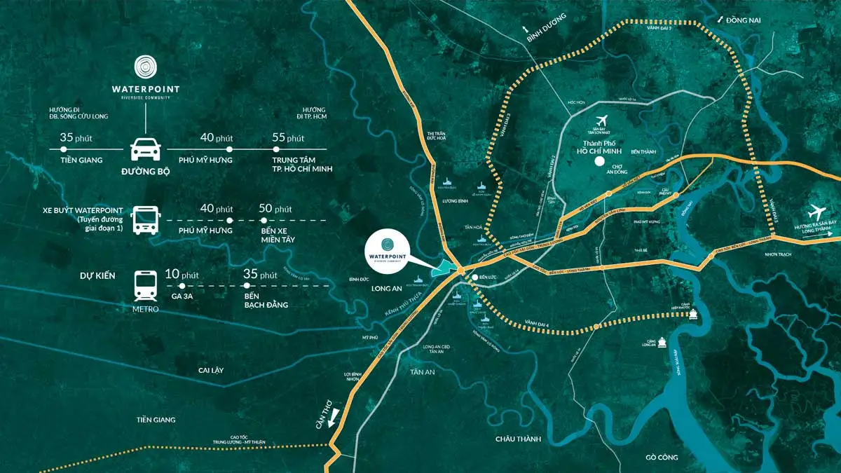 Central Park Villa 4 Vị trí Phân khu Central Park Villa Of Waterpoint