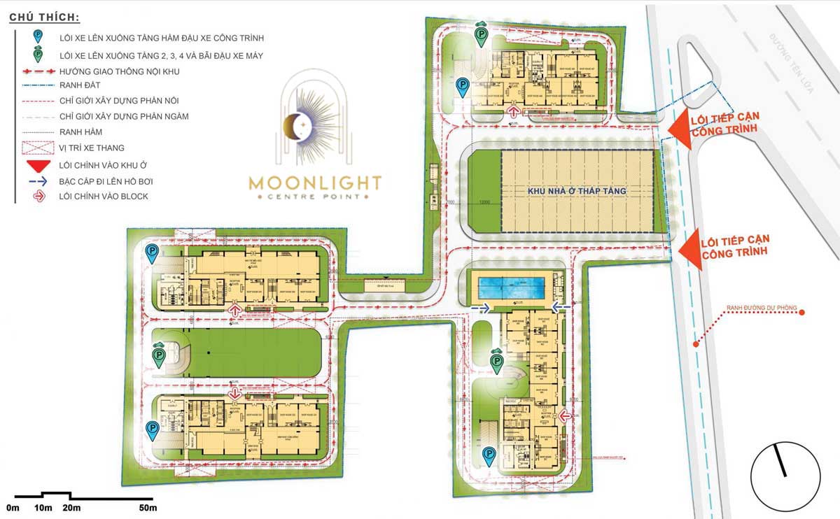 Các lối giao thông Dự án Căn hộ Moonlight Centre Point Tên Lửa Bình Tân