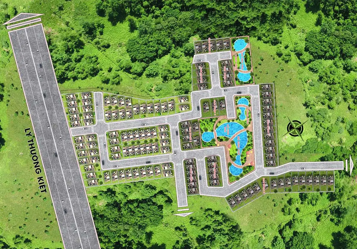 PINE VALLEY BẢO LỘC 6 Mặt bằng tổng thể Dự án Pine Valley Bảo Lộc