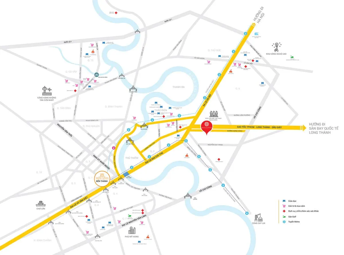 Senturia An Phú 2 Vị trí Dự án Senturia An Phú Quận 2