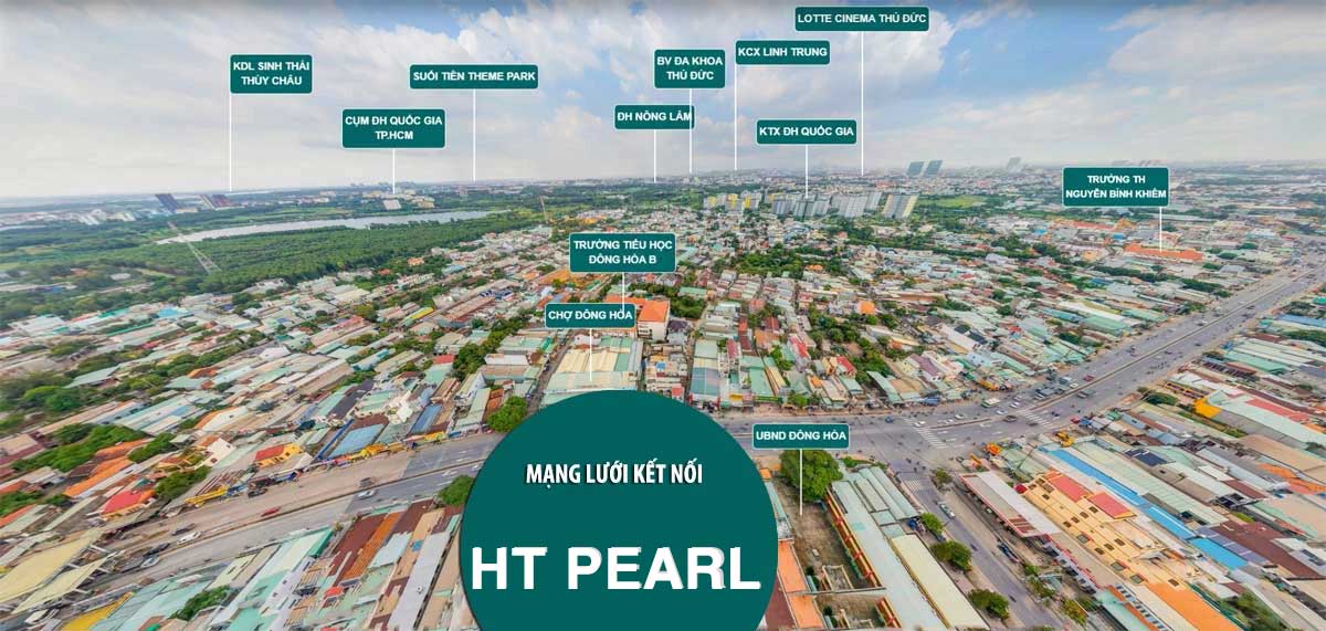 Tiện ích liên kết vùng Dự án Căn hộ Chung cư HT Pearl Dĩ An Bình Dương