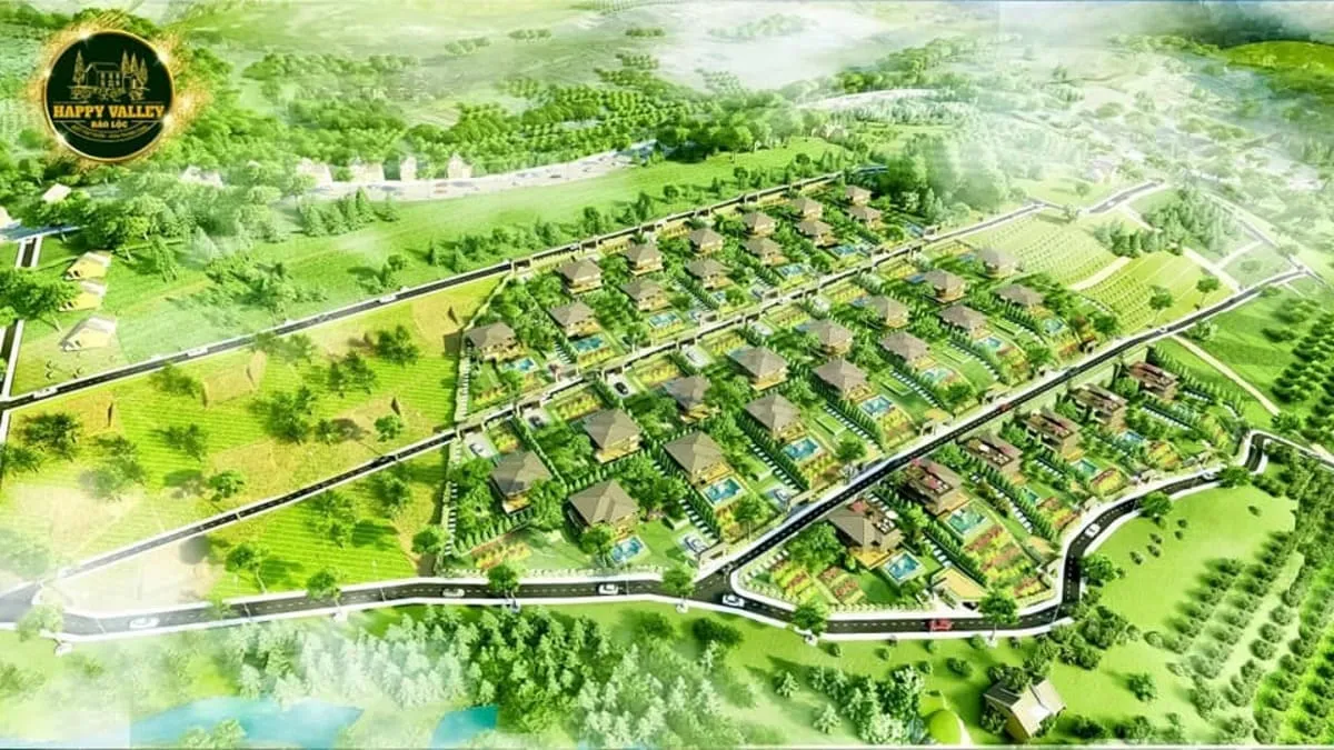 Happy Valley Bảo Lộc 4 Phối cảnh trên cao của Happy Valley