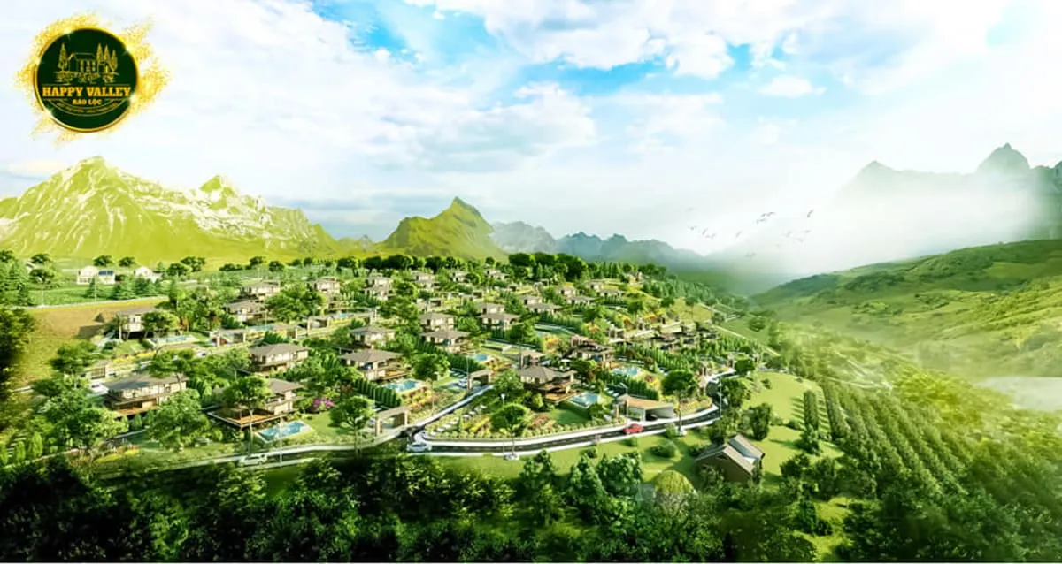 Happy Valley Bảo Lộc 5 Phối cảnh mặt tiền view Happy Valley