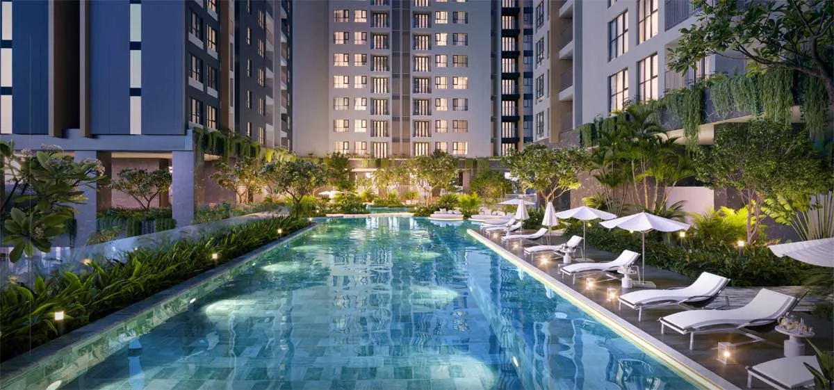 HAPPY ONE CENTRAL BÌNH DƯƠNG 9 Hồ bơi tràn vô cực Happy One Central Thủ Dầu Một Bình Dương