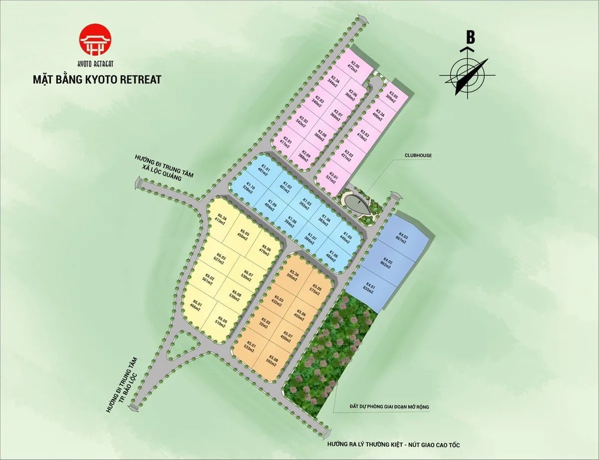 Kyoto Retreat Bảo Lộc 12 Mặt bằng Kyoto Retreat Bảo Lộc