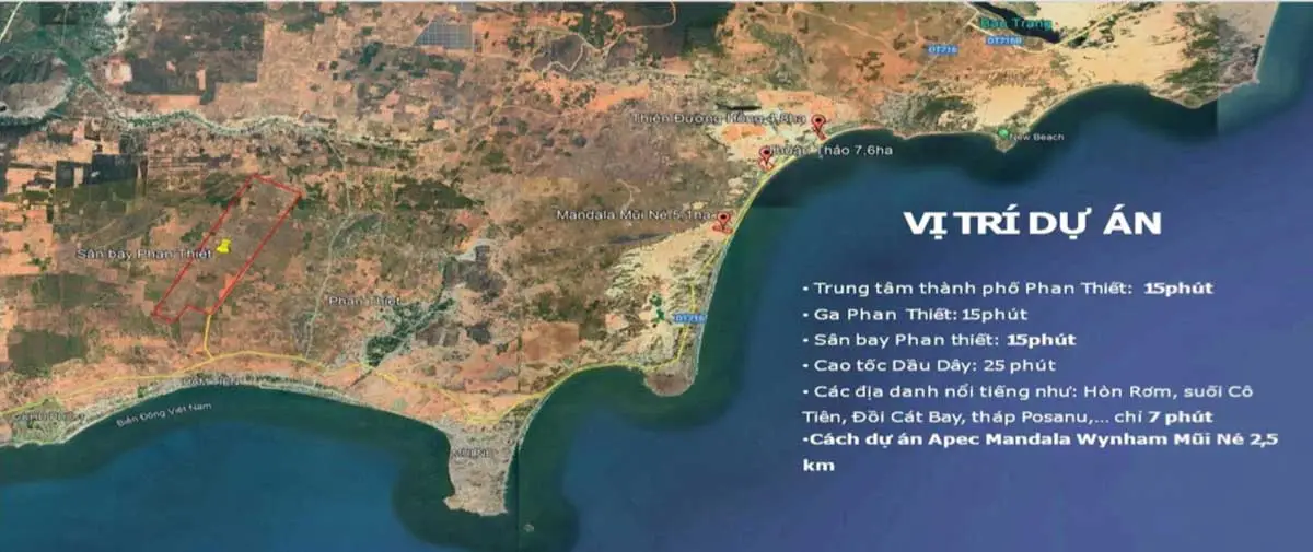 Apec Solari Resort Mũi Né 2 Vị trí Dự án Apec Solari Resort Mũi Né