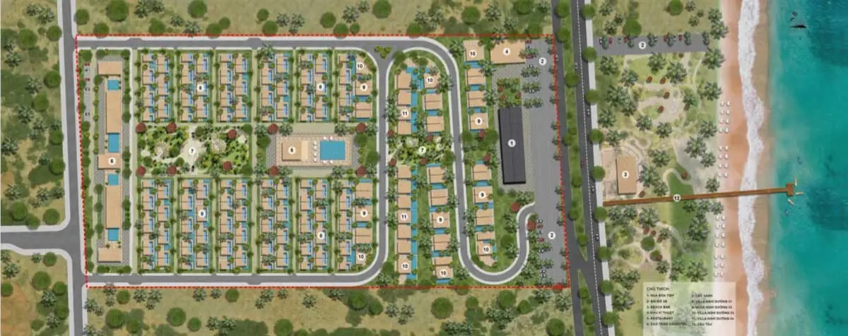 Apec Solari Resort Mũi Né 5 Mặt bằng Dự án Apec Solari Resort Mũi Né