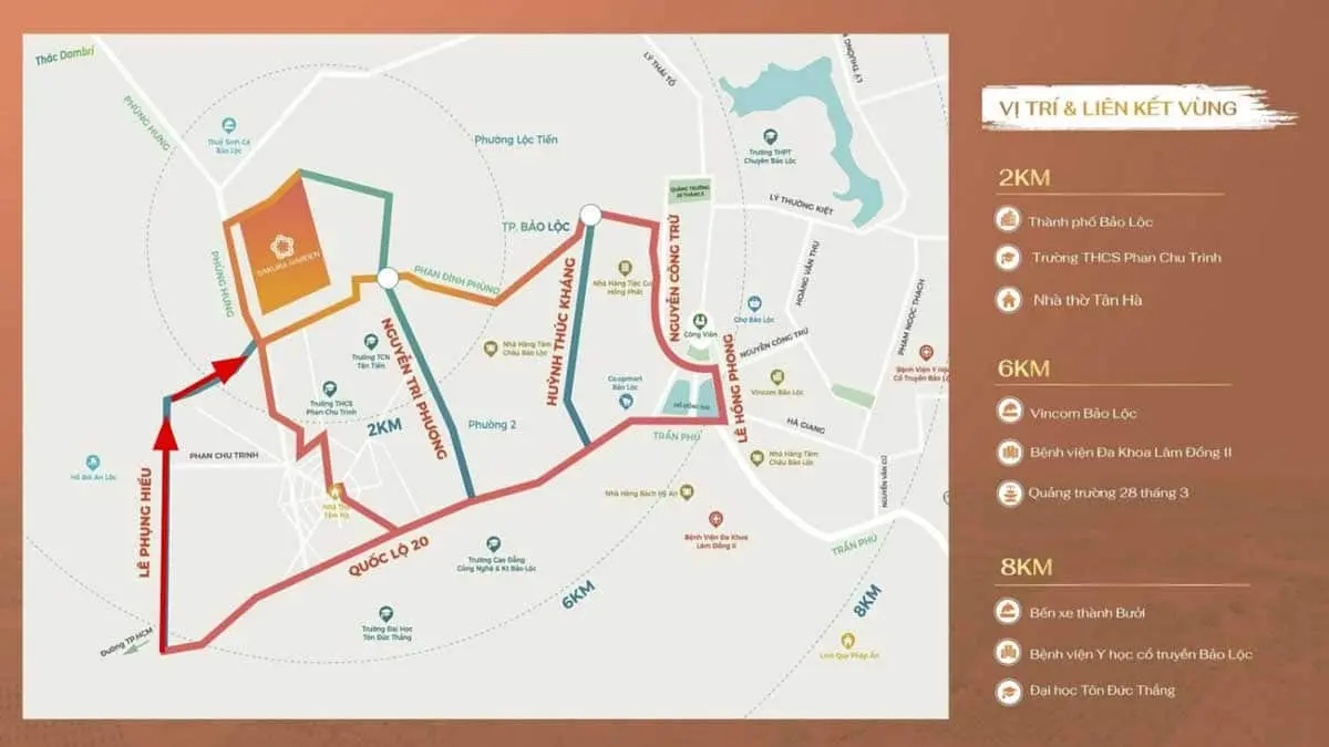 Sakura Garden Bảo Lộc 2 Vị trí Sakura Garden Bảo Lộc