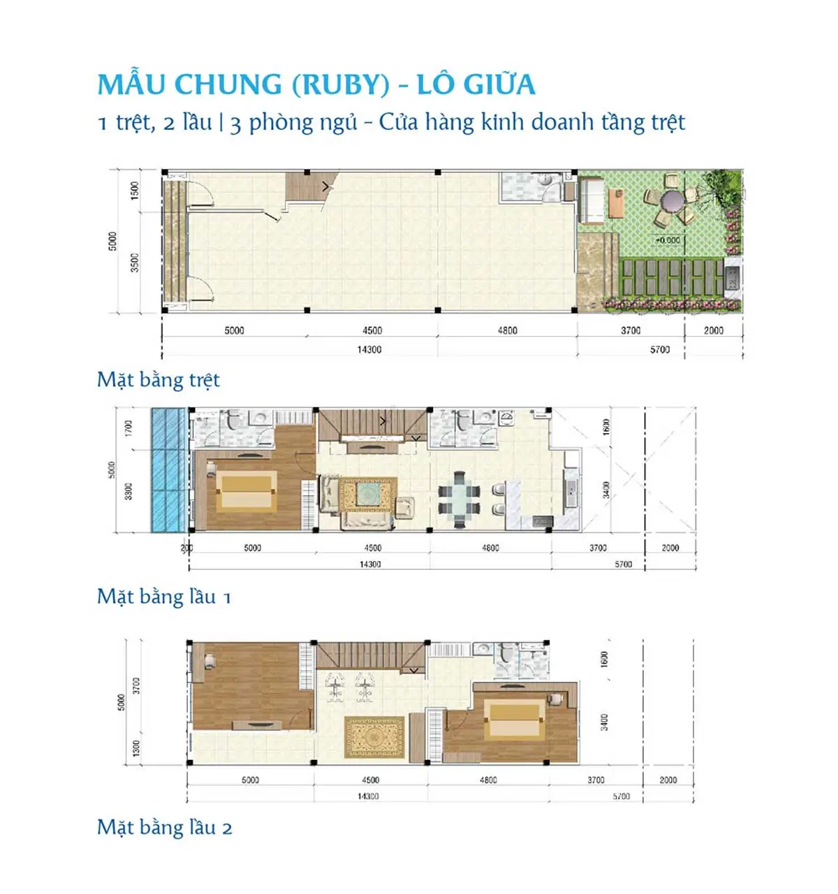 Thăng Long Home Hiệp Phước Thiet ke Nha pho Ruby lo giua Thang Long Home Hiep Phuoc - Thăng Long Home Hiệp Phước