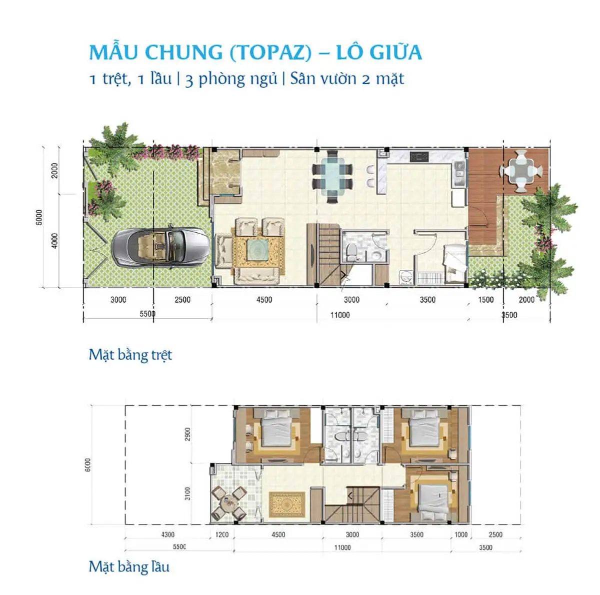 Thăng Long Home Hiệp Phước Thiet ke Nha pho Topaz lo giua Thang Long Home Hiep Phuoc - Thăng Long Home Hiệp Phước