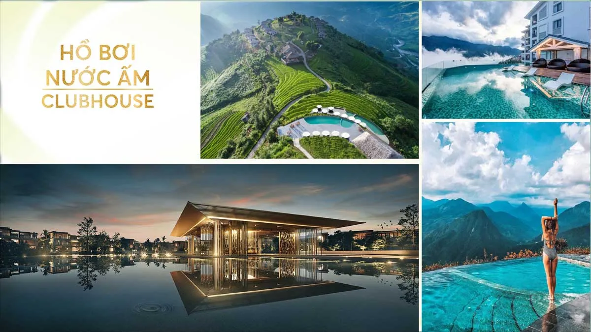 Biệt Thự Làng Pháp Bảo Lộc Resort & Spa 5 Hồ bơi nước ấm Biệt Thự Làng Pháp Bảo Lộc Resort & Spa