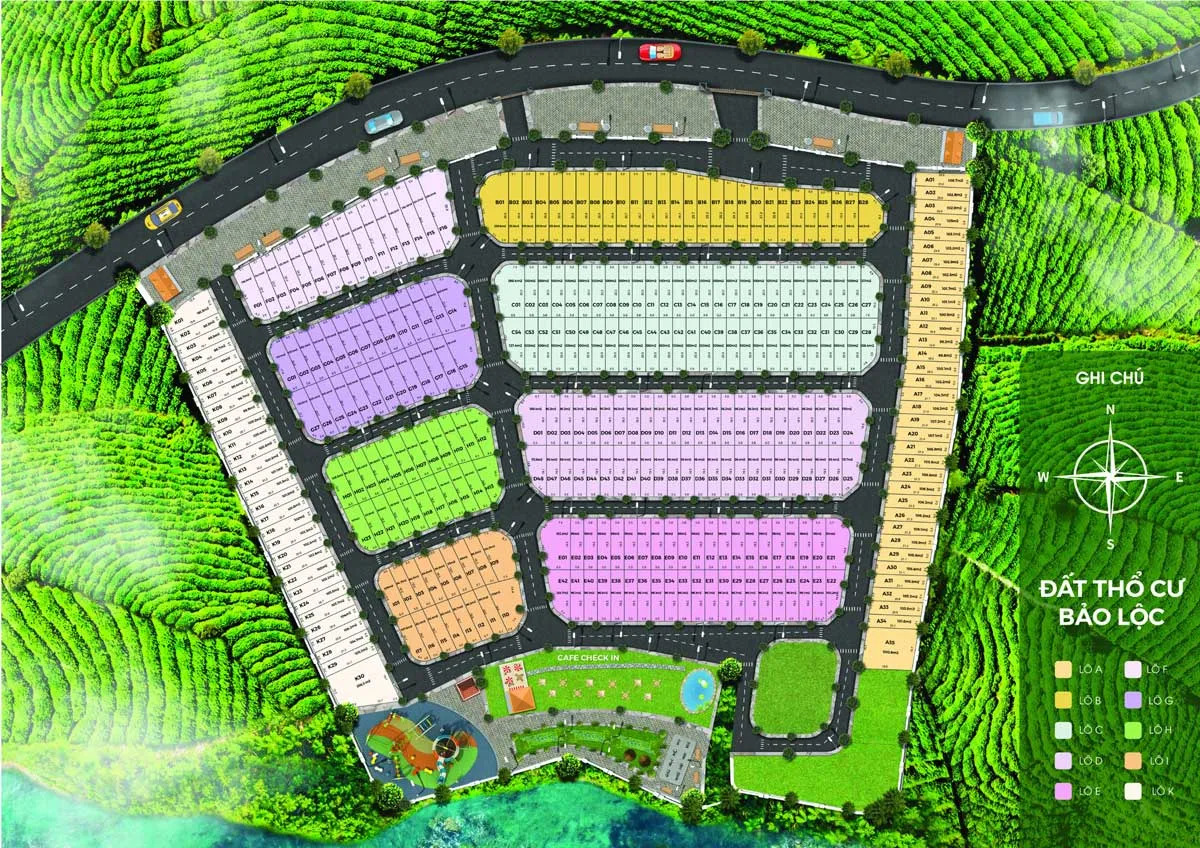 Biệt Thự Làng Pháp Bảo Lộc Resort & Spa 8 Mặt bằng Biệt Thự Làng Pháp Bảo Lộc Resort & Spa