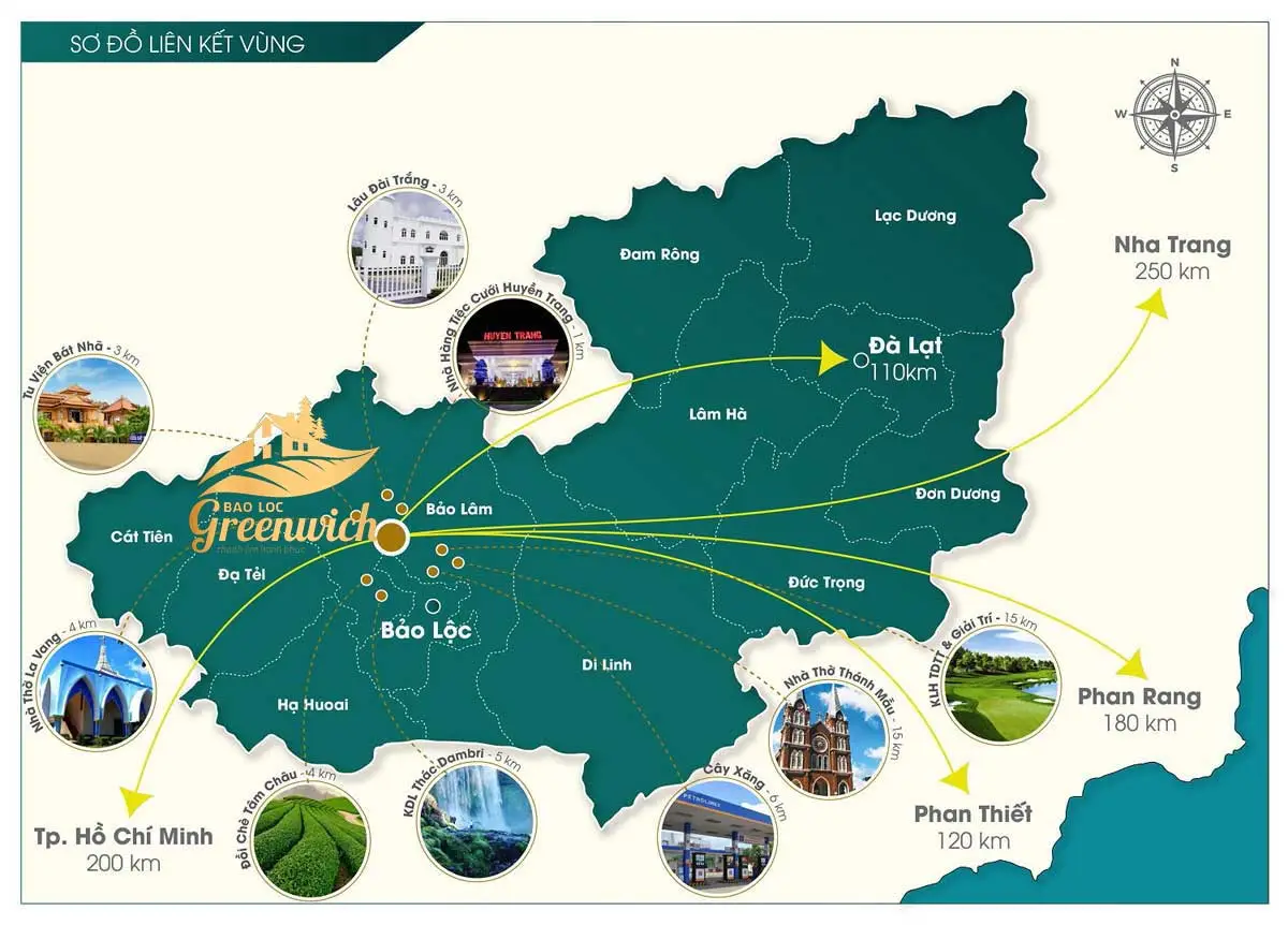 BẢO LỘC GREENWICH 6 Vị trí Dự án Bảo Lộc Greenwich