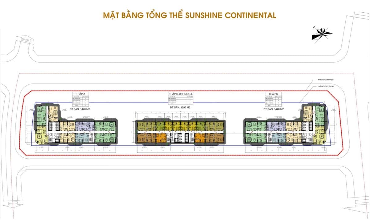 Mặt bằng tổng thể Dự án Sunshine Continental Quận 10