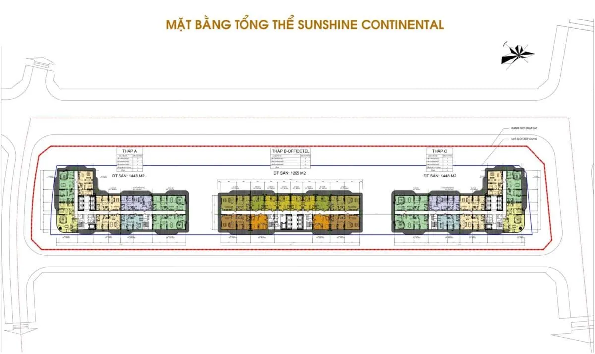 SUNSHINE CONTINENTAL QUẬN 10 20 Mặt bằng tổng thể Dự án Sunshine Continental Quận 10