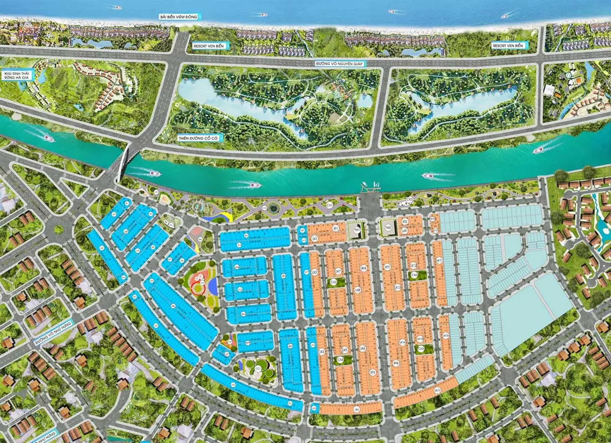 MALLORCA RIVER CITY 8 Mặt bằng phân lô Dự án Mallorca River City