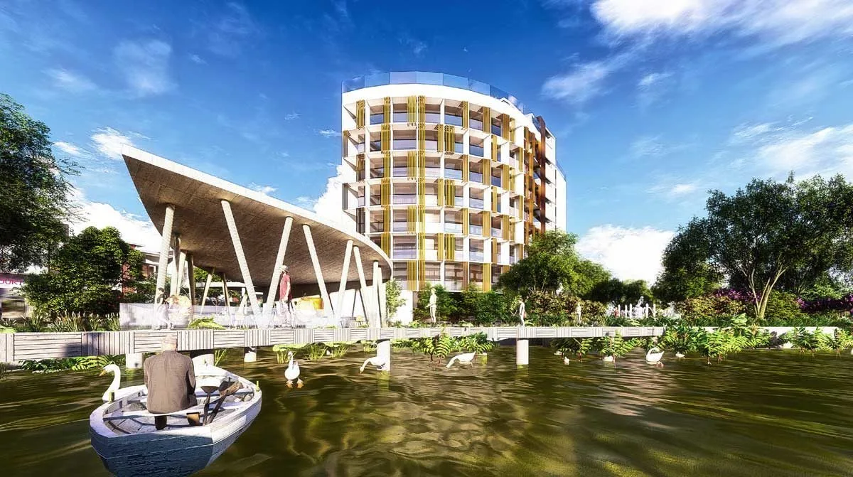 Bạc Liêu Riverside 9 Khách sạn - Nhà hàng Thủy Tạ tại Bac Lieu Riverside Commercial Zone